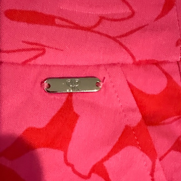 Rafaella Vibrant Pink and Red Leaf Skort - Picture 3 of 7